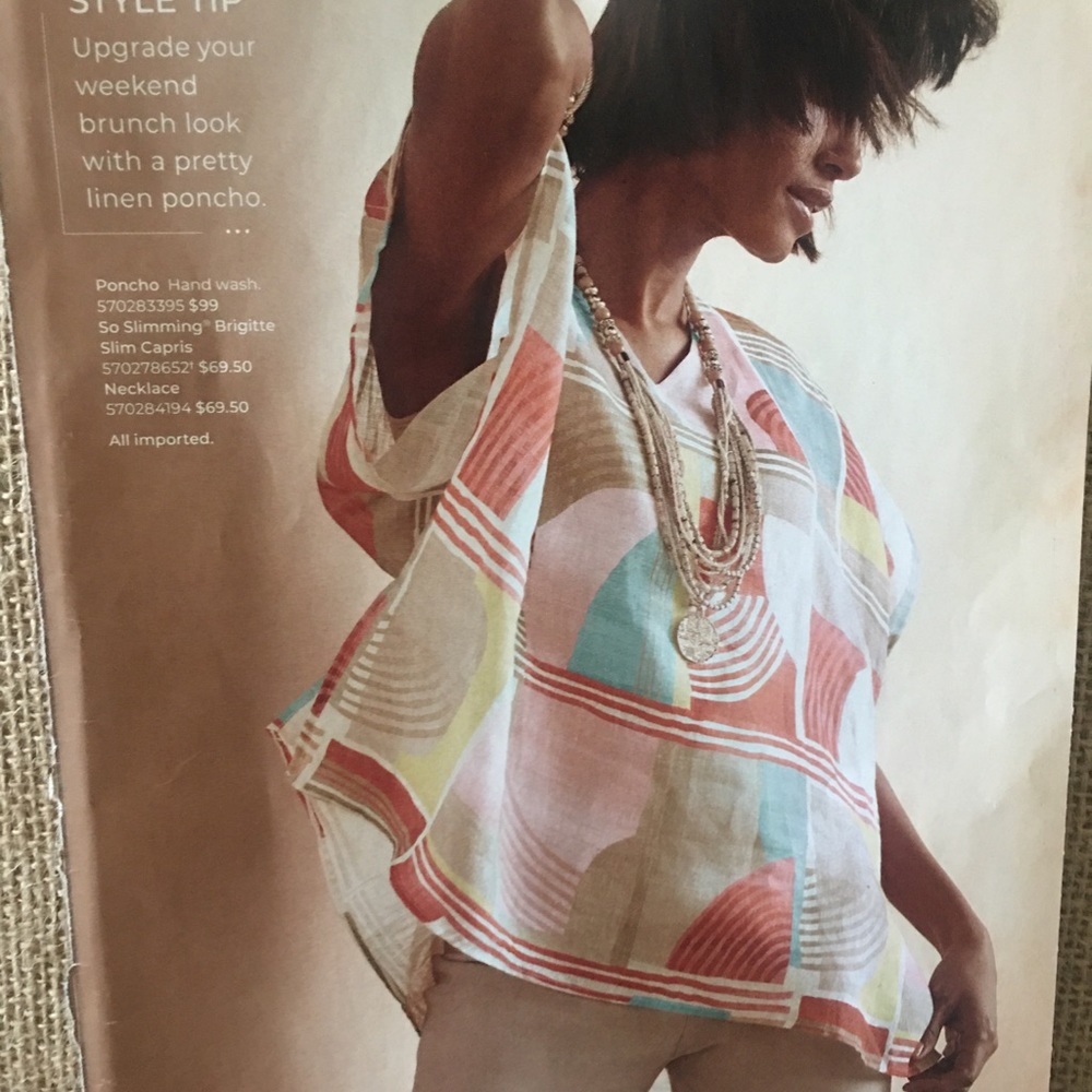 Multicolor Poncho